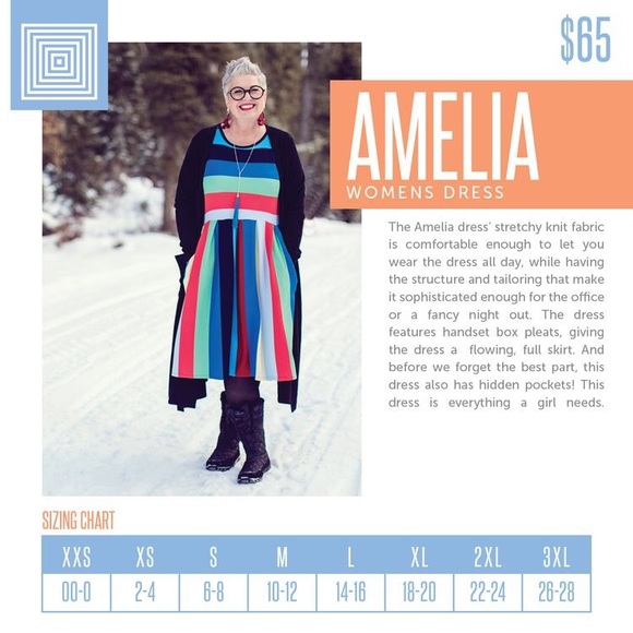 LuLaRoe Amelia - Picture 2 of 3